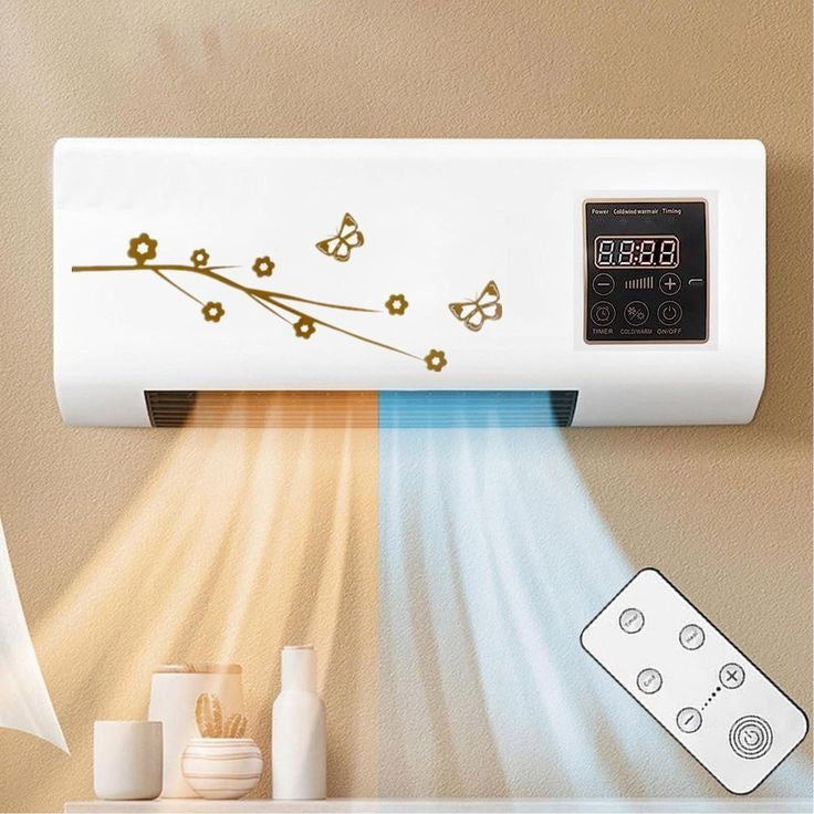 Mini Ventilateur Mural Intelligent – Chauffage & Climatisation