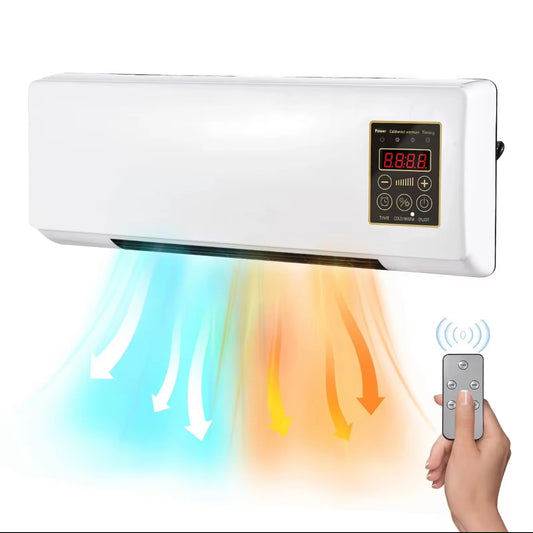 Mini Ventilateur Mural Intelligent – Chauffage & Climatisation