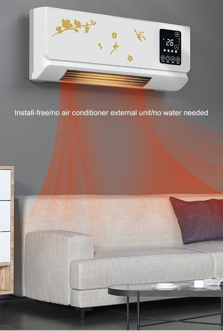 Mini Ventilateur Mural Intelligent – Chauffage & Climatisation